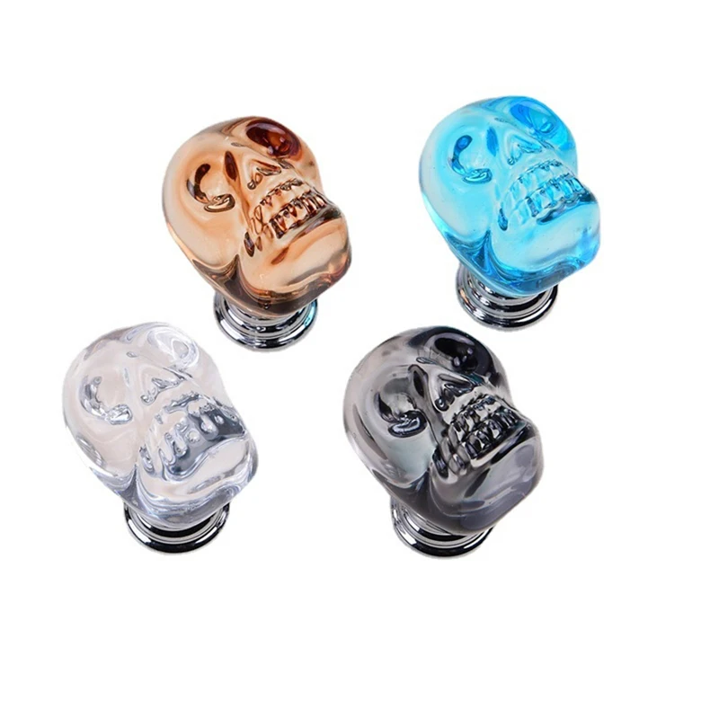 Crystal Knob Skull Shaped Handles Kitchen Cabinet Storage Handles For Cabinets And Drawers Furniture Handles Wardrobe Pulls