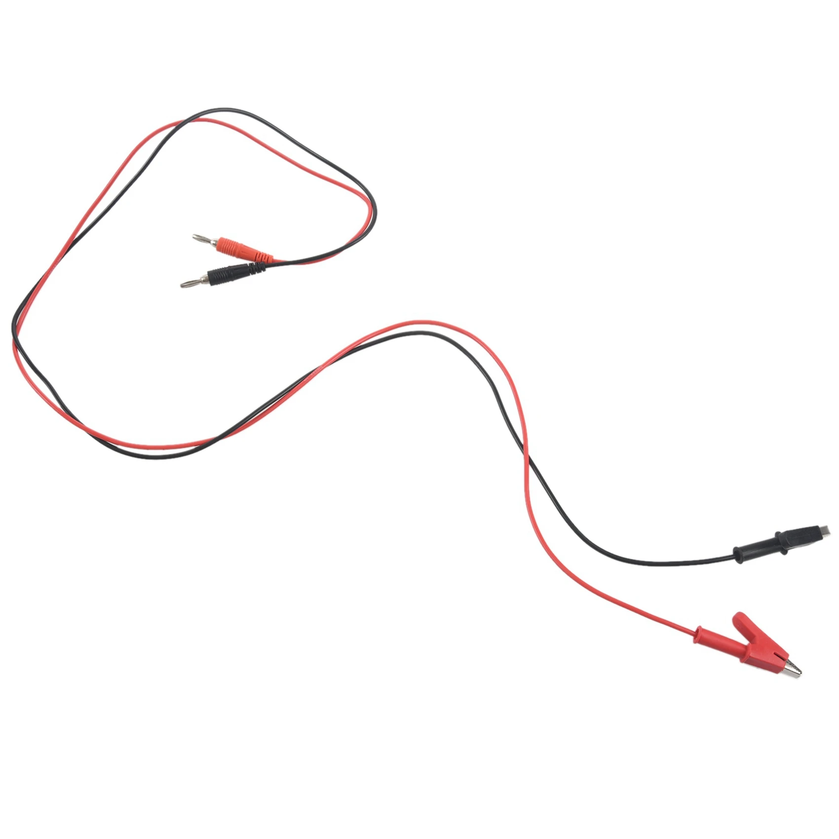 A53Q-1M Long Alligator Clip To Banana Plug Test Cable 2 Pair For Multimeter