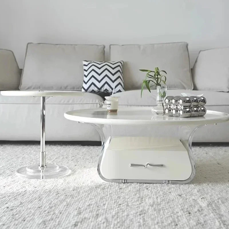 

Aaa Nordic Luxury Coffee Tables Modern Living Room Home Acrylic Coffee Tables Storage Design Mesa Auxiliar Salon Bedroom Furnitu