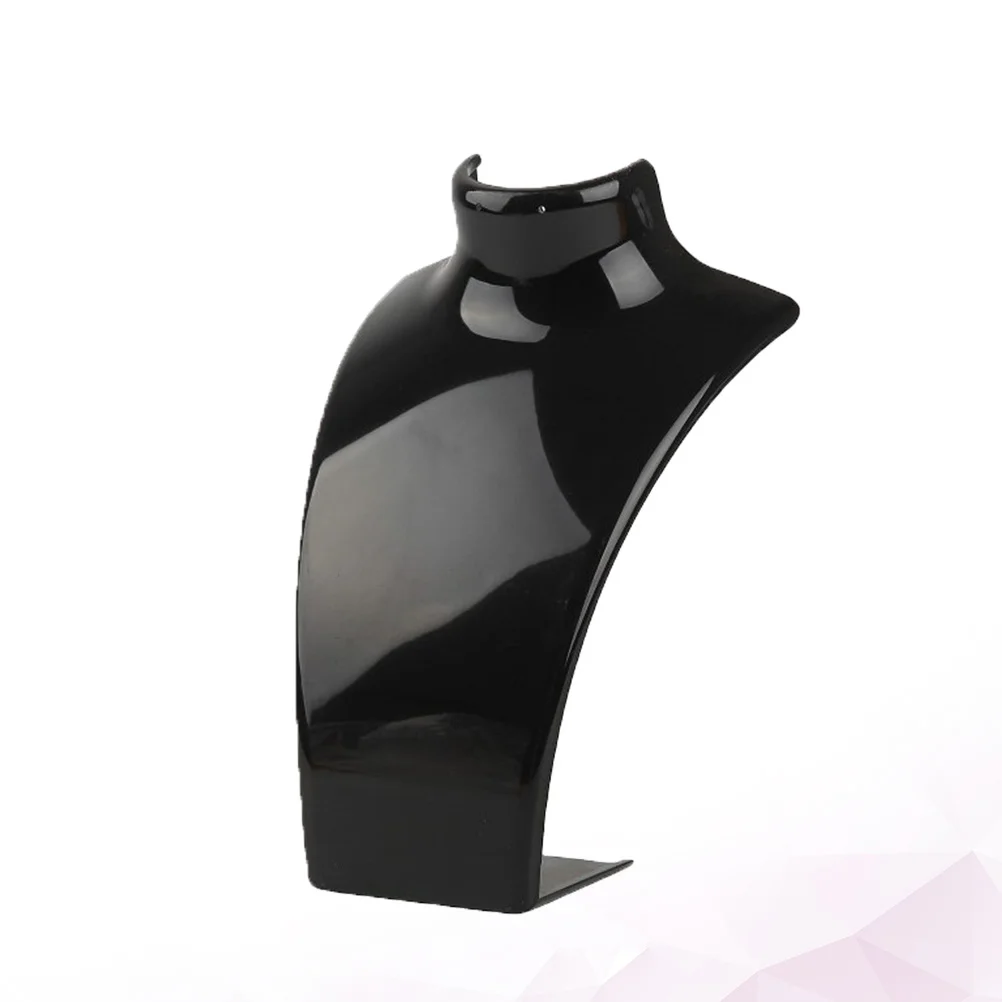 Elegant Jewelry Bust Stand Necklace Organizer Practical Neck Chain Holder for Dresser Vanity Home Shop Black Necklace Organizer