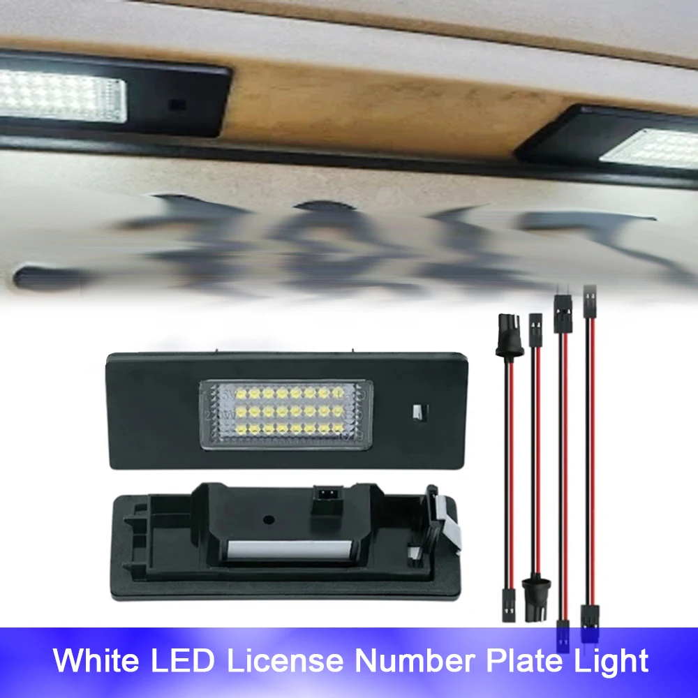 

18SMD Free Error LED License Number Plate Light Canbus For BMW K1600GT X4 G02 X2 F39 i3 I01 Z4 E85 E86 E89 E81 118i F20 M135i M6