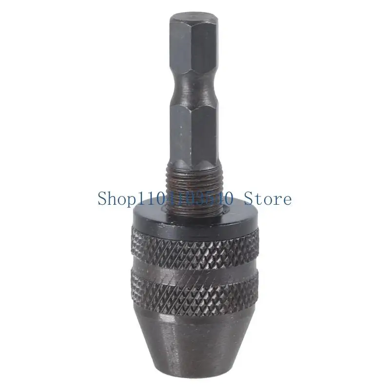 

02DC Новый зажим для электрической дрели с шестигранным хвостовиком 1/4, бесключевой зажим 0,3-3 мм