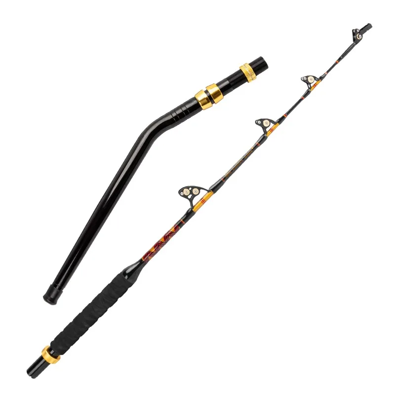 130LBS Handmade Heavy Boat Fishing Rod, Special for Nanyou Tuna Mackerel Giant Grouper Deep Sea Big Game