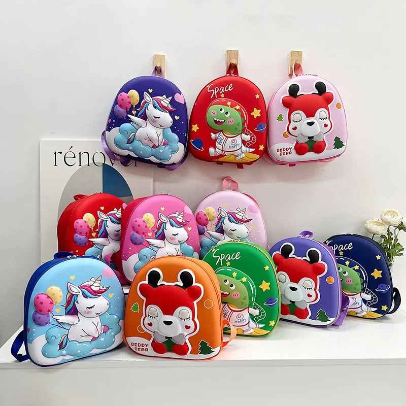 

Children's Cartoon 3D Dinosaur Backpacks Cute Kindergarten Schoolbag Waterproof Kids Book bags Boys Girls Animal Bag