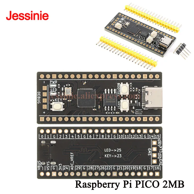 5Pcs/1pc Raspberry Pi PICO 2MB Development Board ARM Cortex-M0+ Dual-Core Processor 133MHz Operating Frequency
