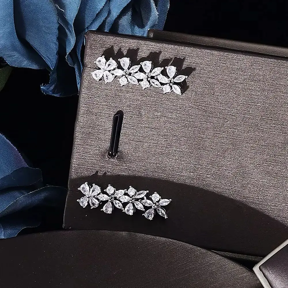 

Роскошный свадебный комплект ювелирных украшений из циркония, современный популярный дизайн, элегантные аксессуары с фианитами