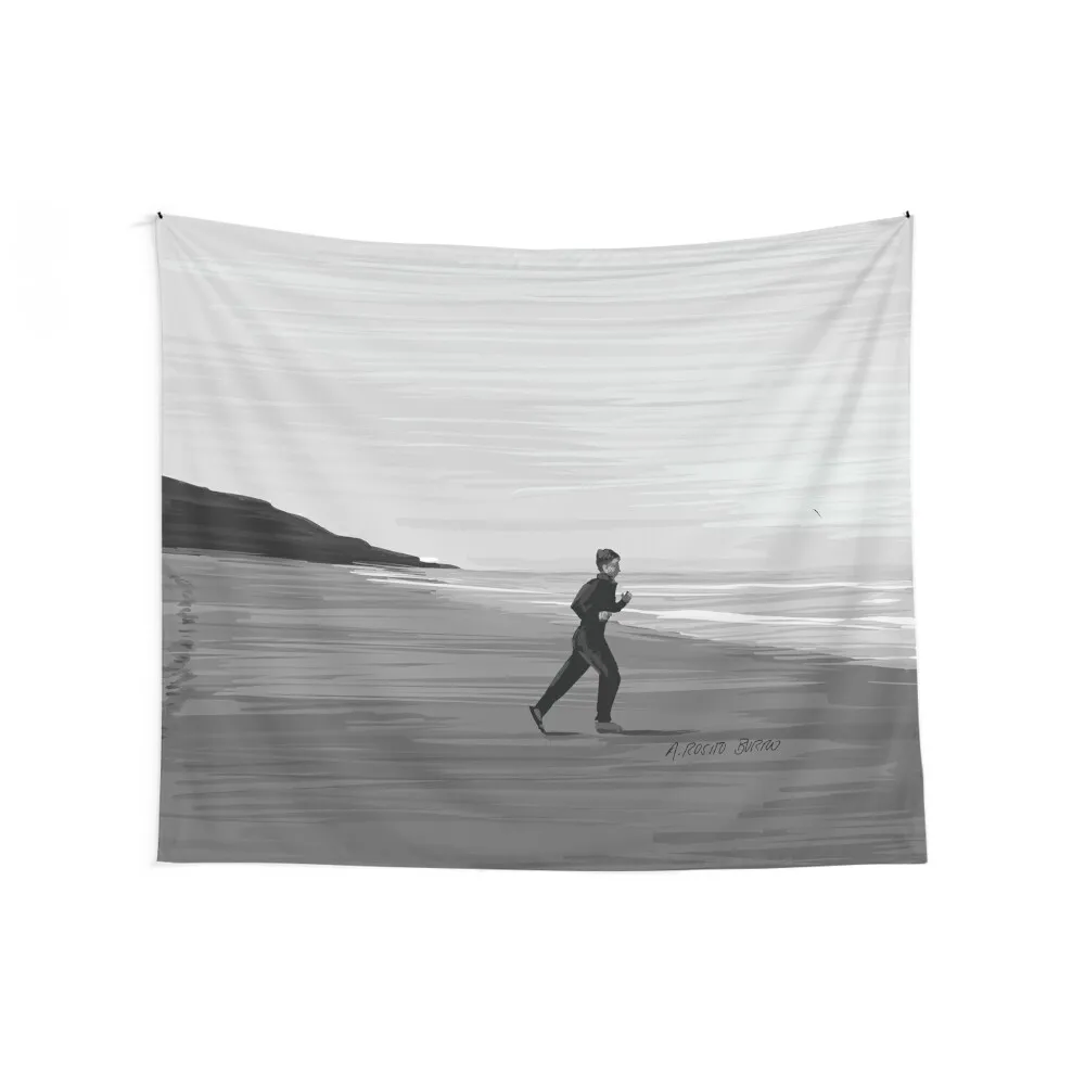 Francois Truffaut - 400 Blows / 400 coups Ending Illustration Tapestry Things To Decorate The Room Wall Carpet Tapestry