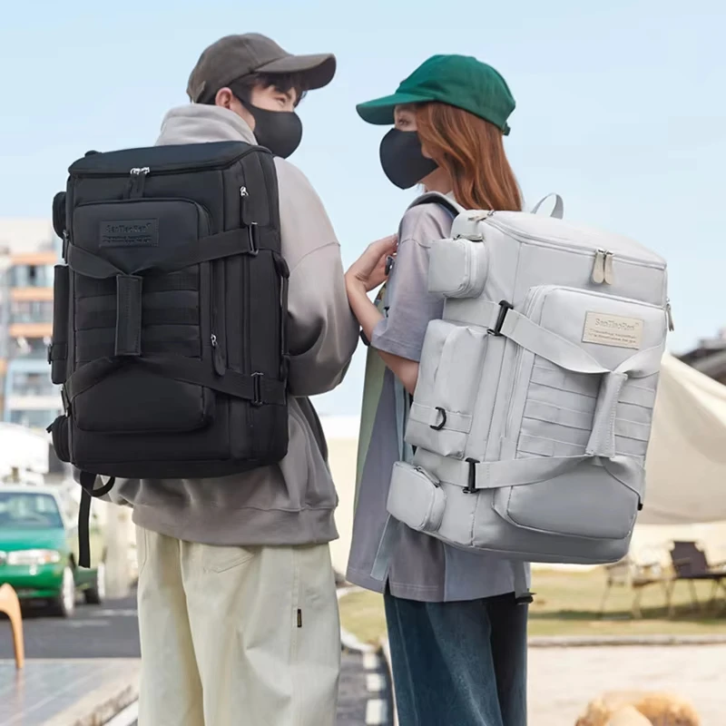 Mulit-Pocket Männer Laptop Rucksack Reisen große Kapazität Reise Geschäft Handgepäck Weekender lässig Tages rucksack Gepäck Wandert asche