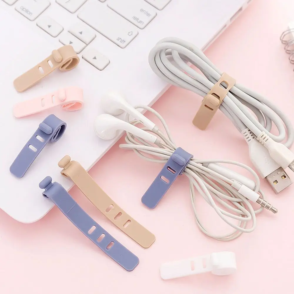 Cord Fixer Charging Cable Protector Office Accessories Management Clips Headset Clip Cable Winder Cable Organizer Cable Holder