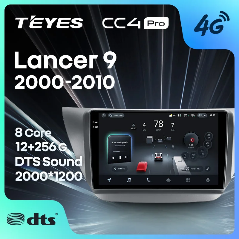 TEYES CC4 PRO For Mitsubishi Lancer 9 CS 2000 - 2010 CarPlay Android Auto Autoradio Car Play Radio Multimedia Stereo