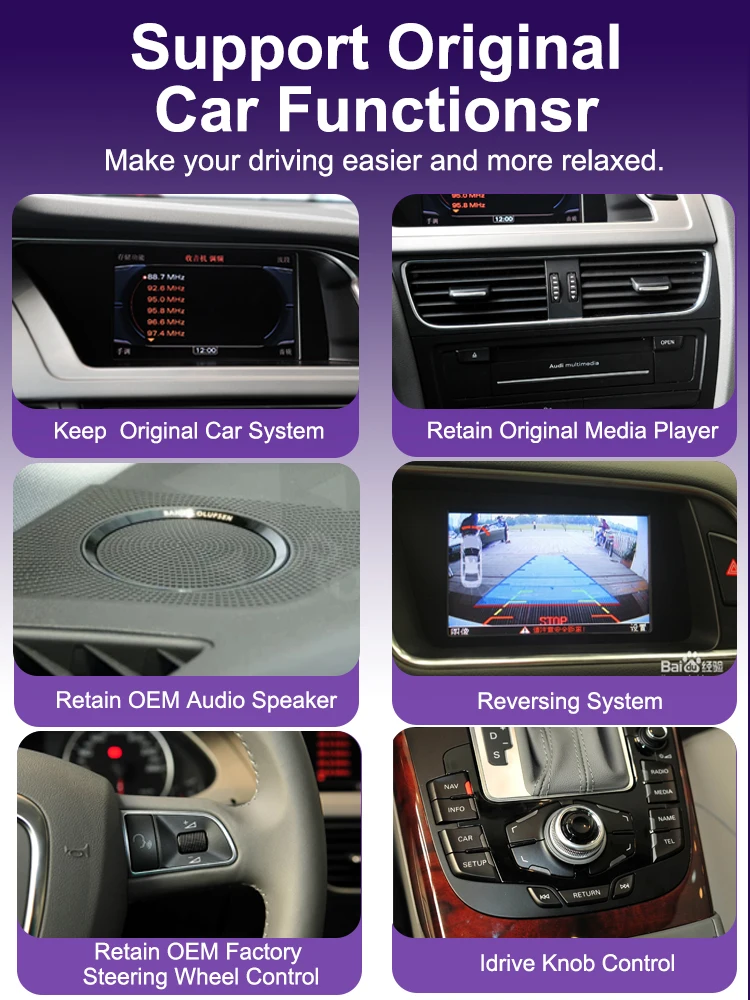 AUTOTOP 8,8'' Drahtlose Carplay Android Auto Auto Radio TouchScreen Für Audi A5 2009-2016 2din Autoradio stereo Airplay Mirrorlink – Detail 6