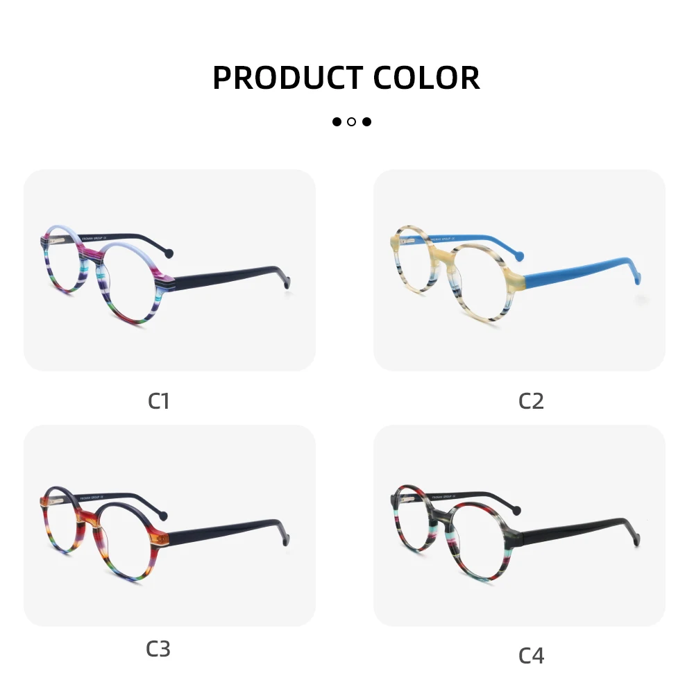 BEGREAT Classic Optical Prescription Glasses For Women очки для зрения Gradient Round Acetate Frame Fashion Spectacles Custom