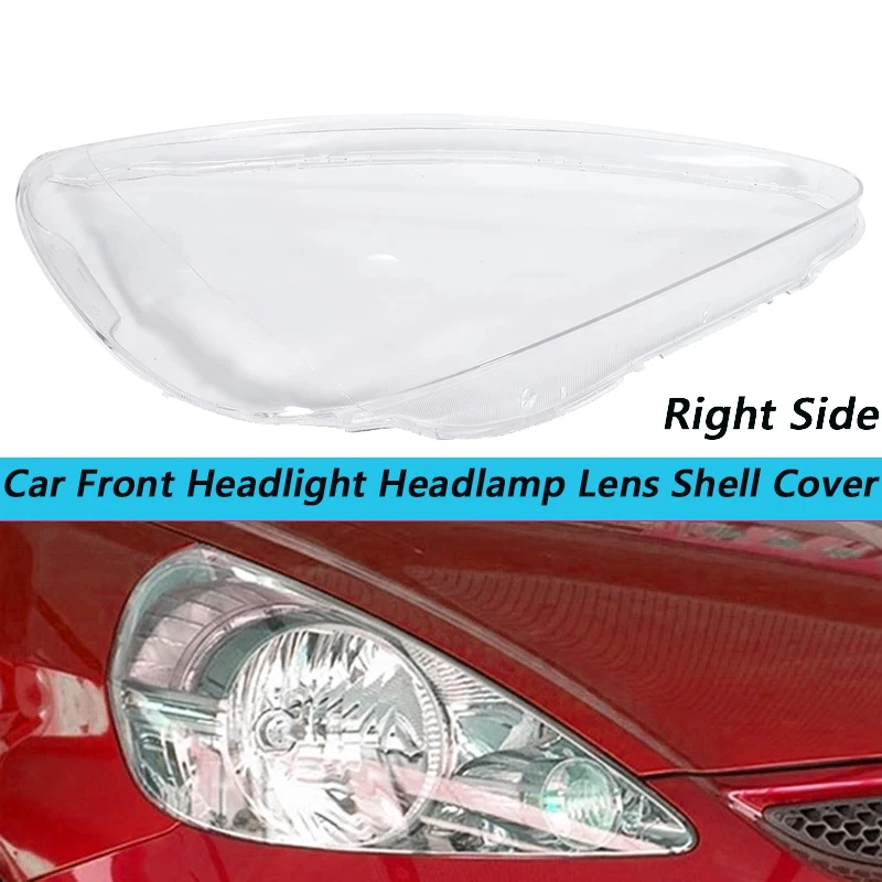 Car Front Headlight head light lamp Lens Shell Cover Replacement for Honda Fit Jazz Hatchback 2003-2007 Right