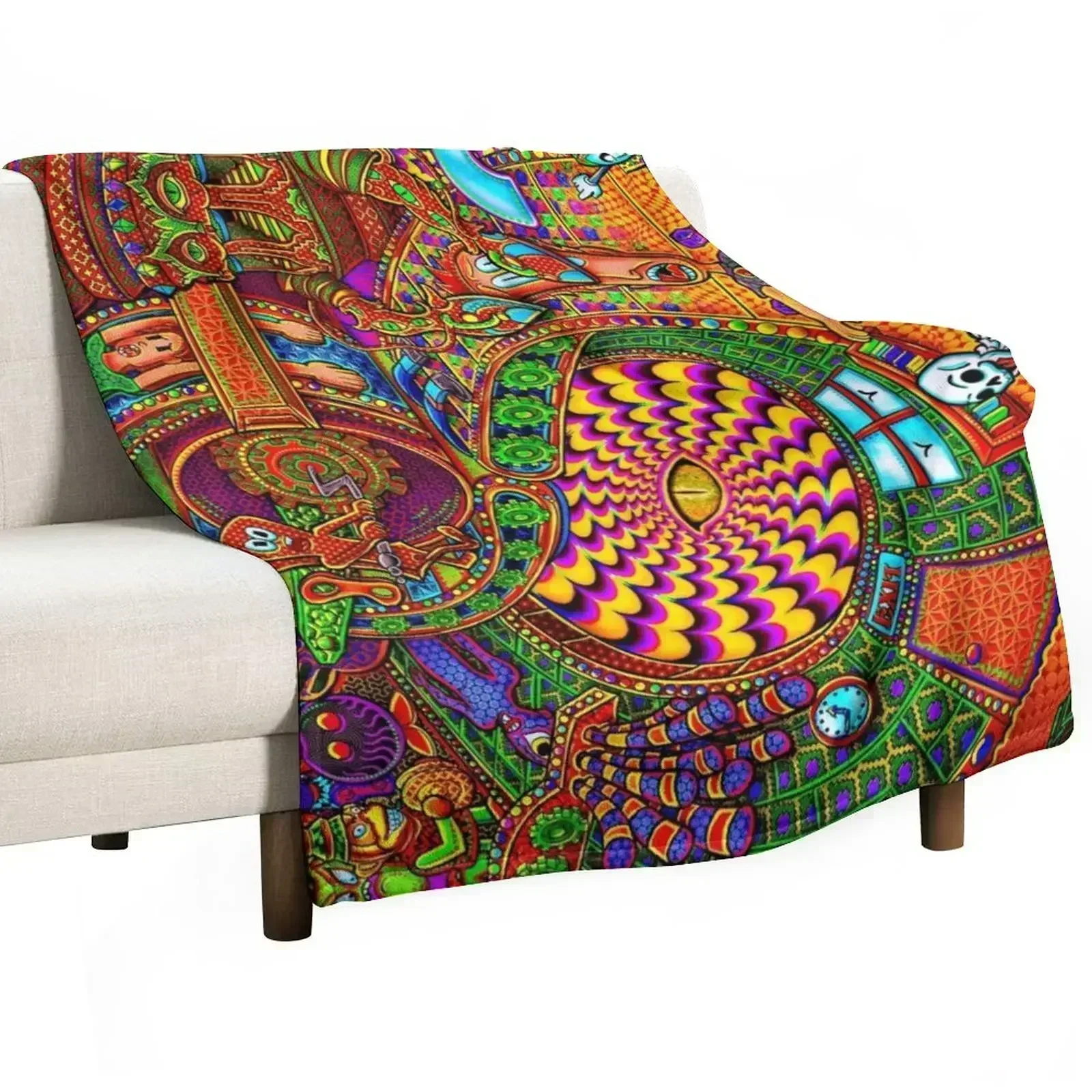Carnival of the Abyss Throw Blanket Flannels Cute Plaid Luxury St Flannel Fabric Hairy Picnic Blankets