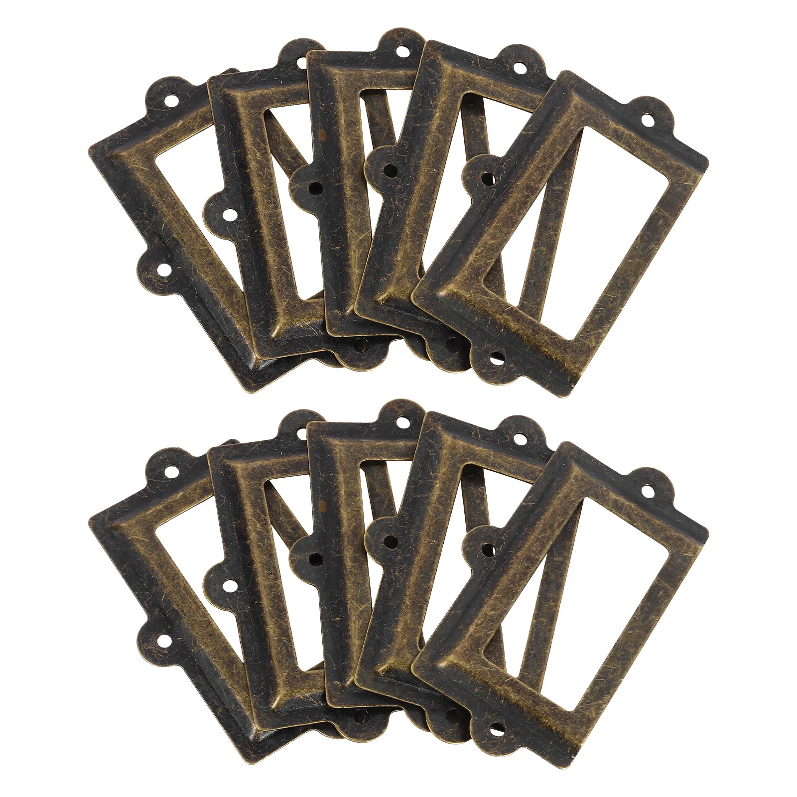

10 Pcs Hardware Label Frame Vintage Frames Holder 10cm Drawer Holders Name Card