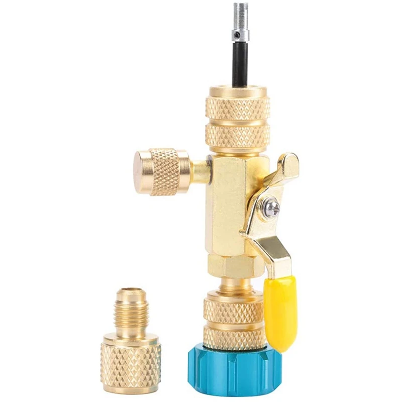 

Valve Core Remover Installer, Dual Remover Installer Tool Removal And Installation Made Of Brass Made Into Valve Body