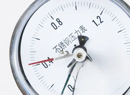 Stainless steel magnetic assisted electric contact vacuum pressure gauge controller negative