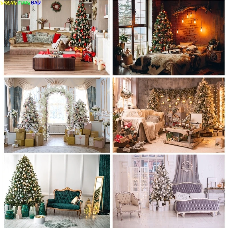 Christmas Photography Backdrops Fireplace Baby Portrait Party Decor Photographic Backgrounds Photo Studio Photocall 21526JPT-04
