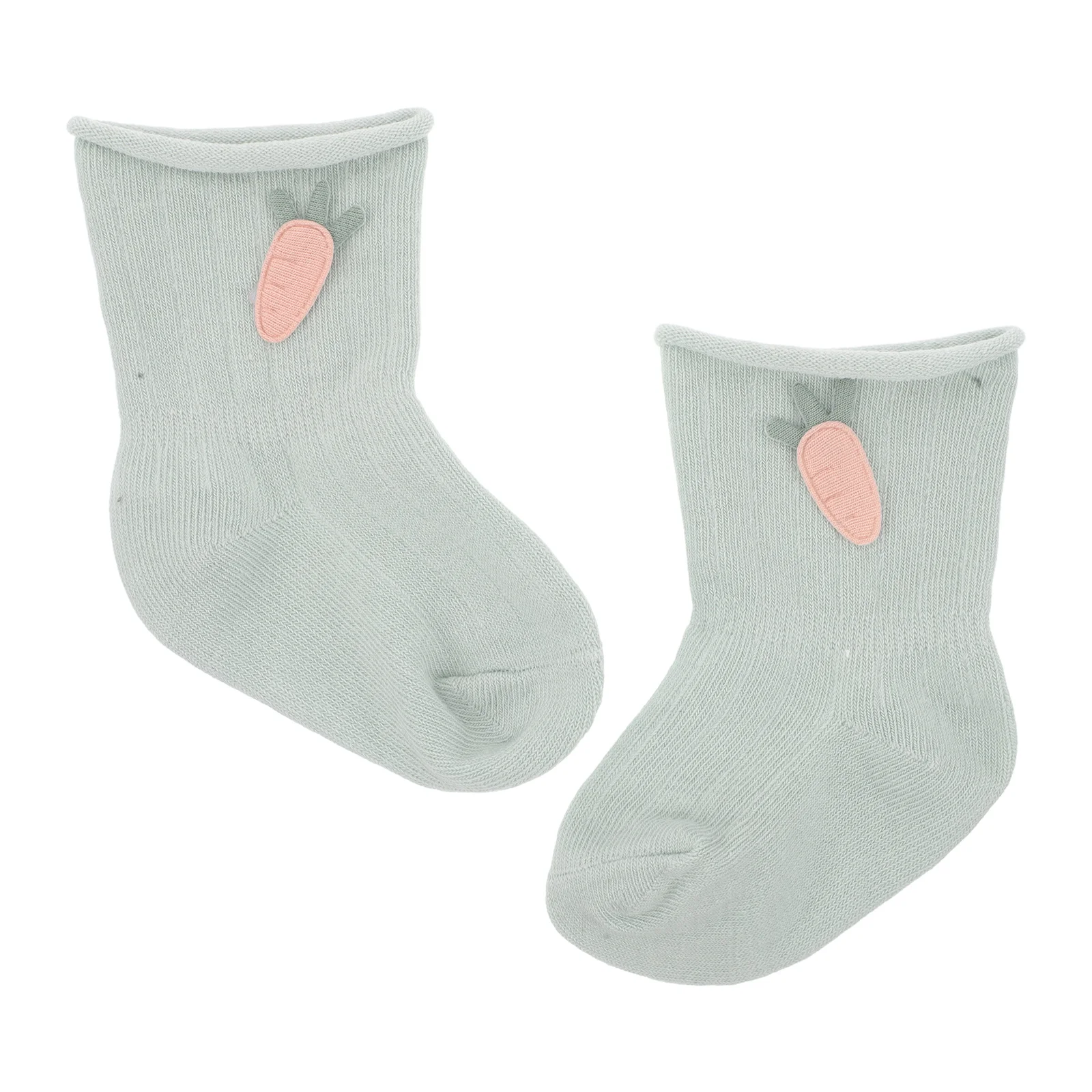 

1 Pair Baby Mid-Calf Anti-Slip Cotton For Newborns Toddlers Non Slip Grip Cute Cartoon Design Warm Breathable Soft For Babies