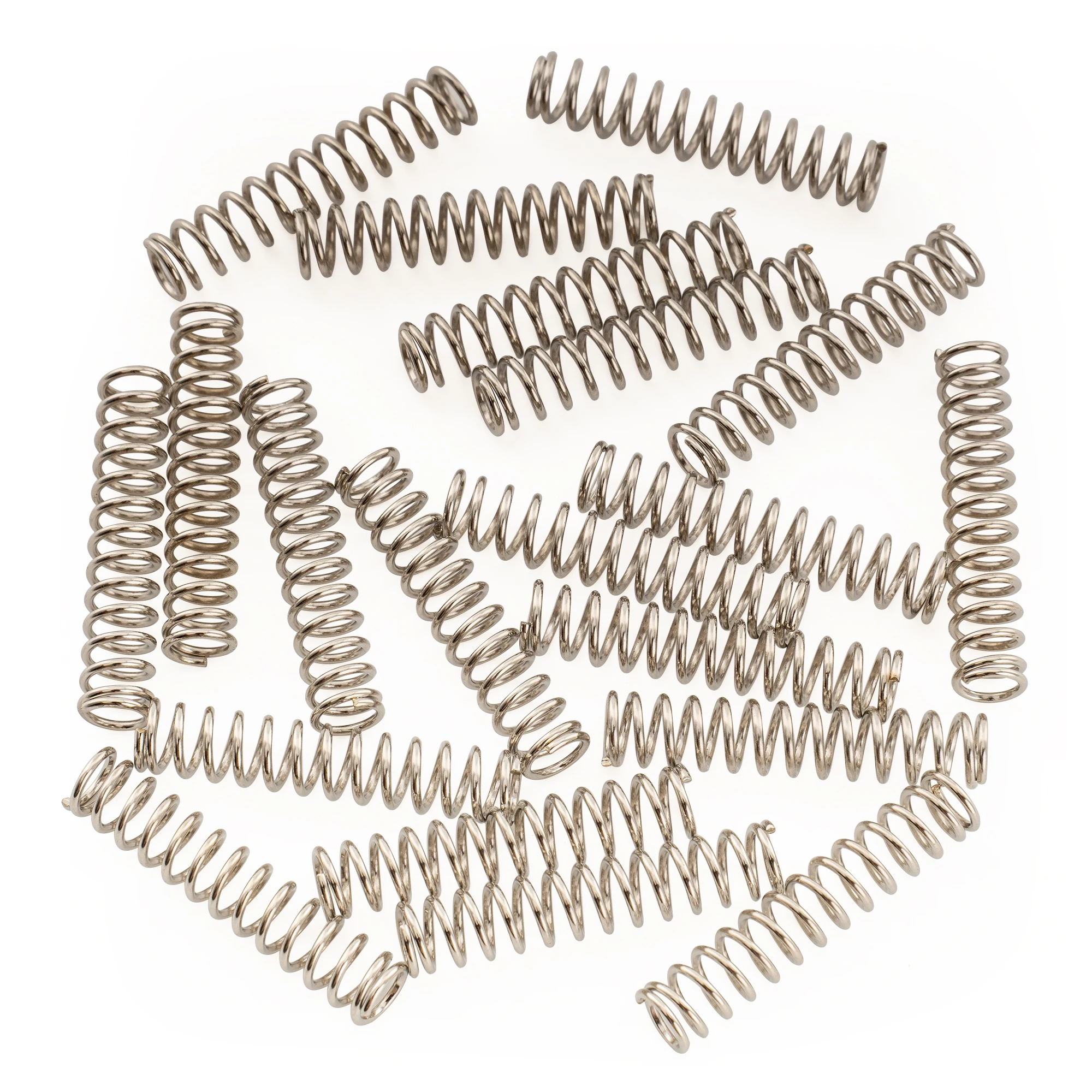 Musiclily Pro Stainless Steel 22mm Humbucker Pickup Mounting Springs for ST Style Electric Guitar, Nickel  (Set of 20)