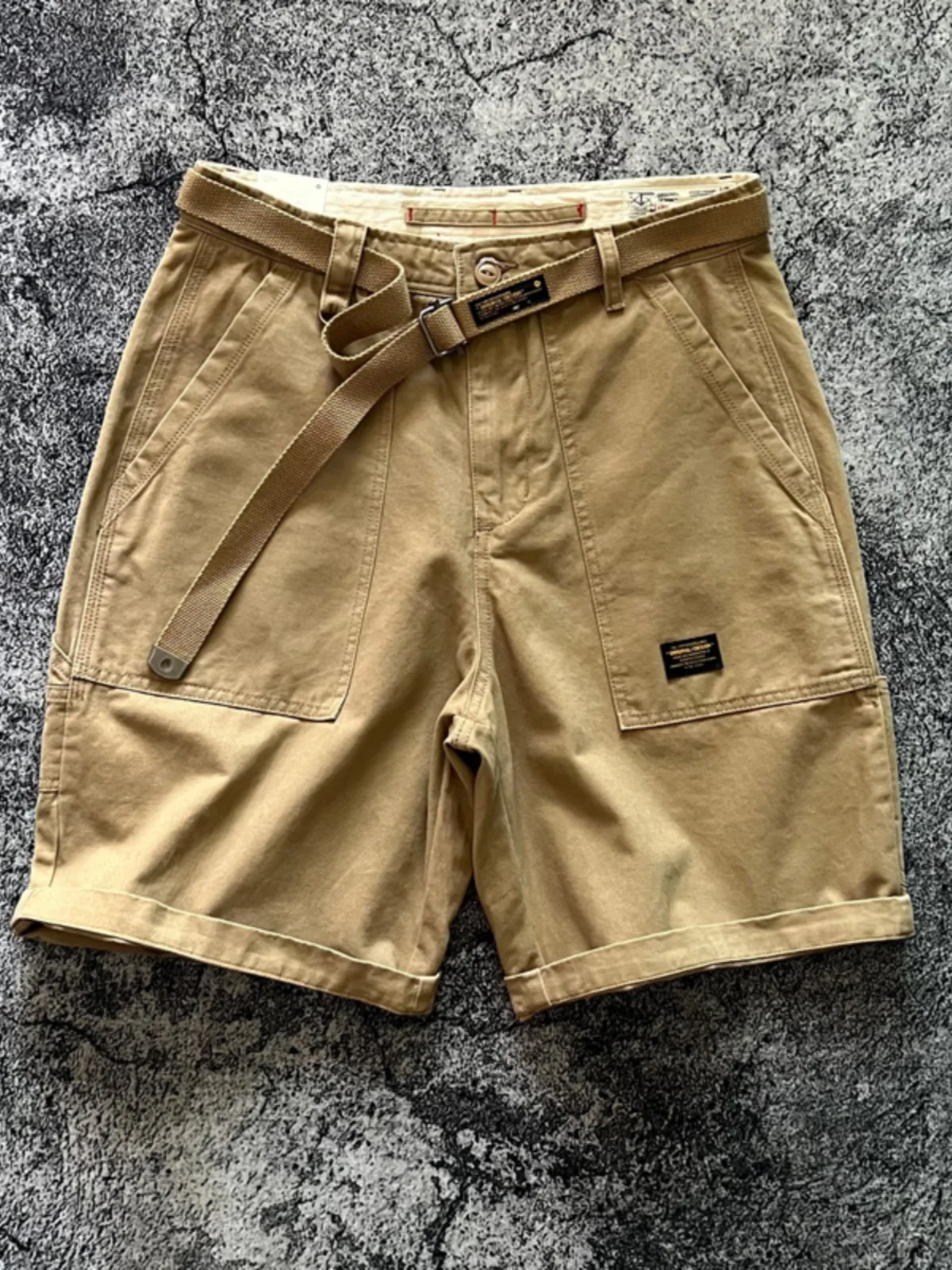 

Ретро-японские рабочие брюки из канваса свободного кроя, брюки-капри с карманами, дышащие хлопковые повседневные брюки для молодежи