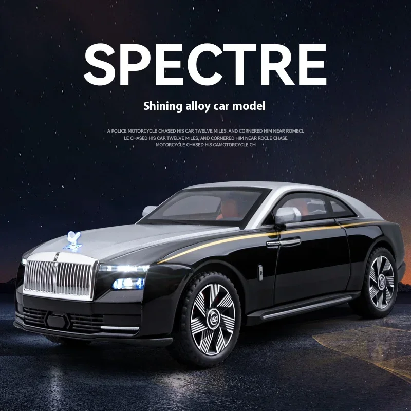 Модель литая автомобиля 1:24 Rolls Royce Spectre из сплава, коллекция хобби и высокое качество, украшение C355