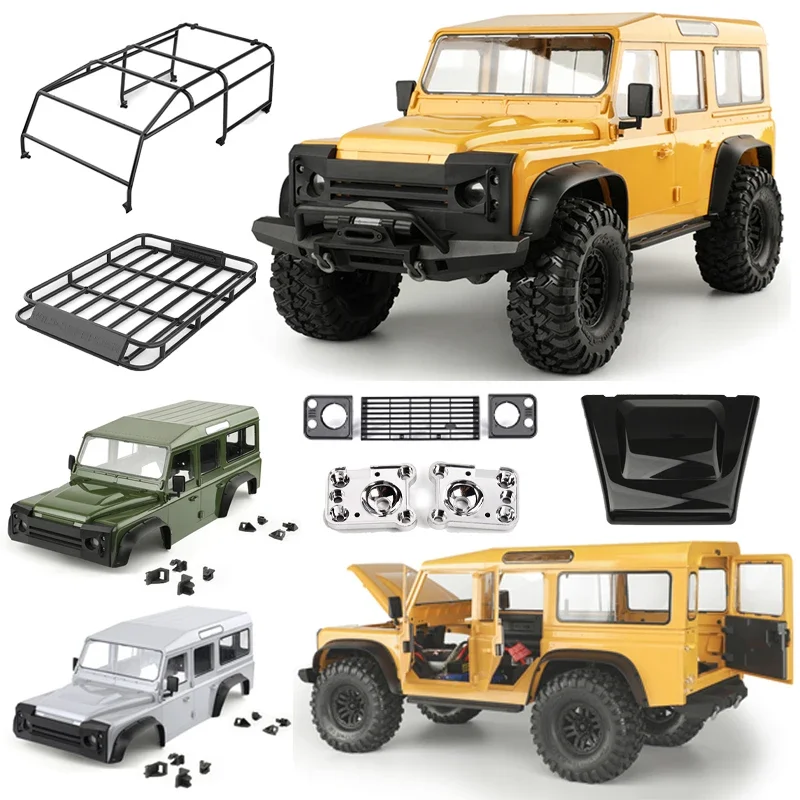 RCDream 5 Door 324mm Wheelbase Body Shell Hard Body Interior for 1/10 RC Crawler Car Traxxas TRX4 Defender Camel Cup RD110 Wago