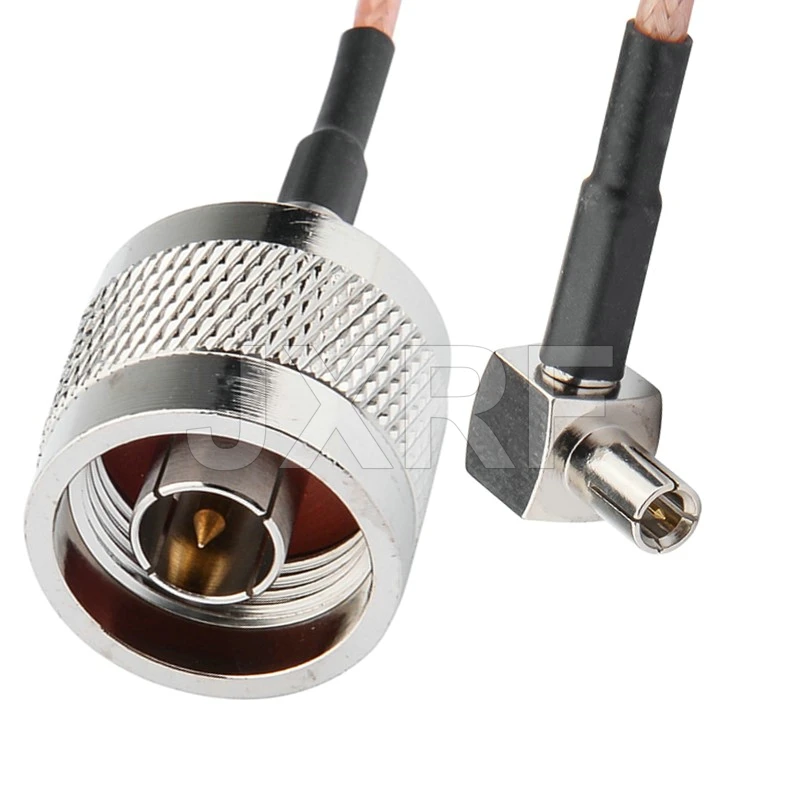 JXRF Coaxial Cable N to CRC9/TS9 Connector N Male/Female to TS9/CRC9 male right angle RG316 Pigtail cable 3G 4G Antenna Extensio