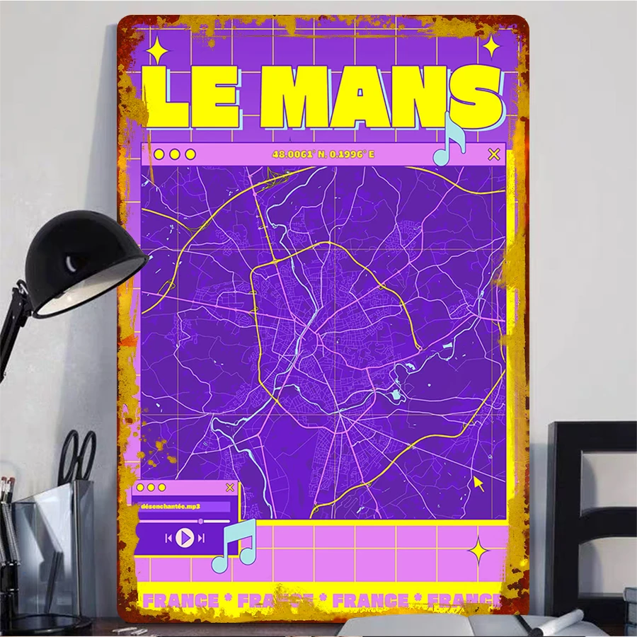 Le Mans Fransa Vintage Harita  - Retro Gaming France incelemesi ve fiyatı