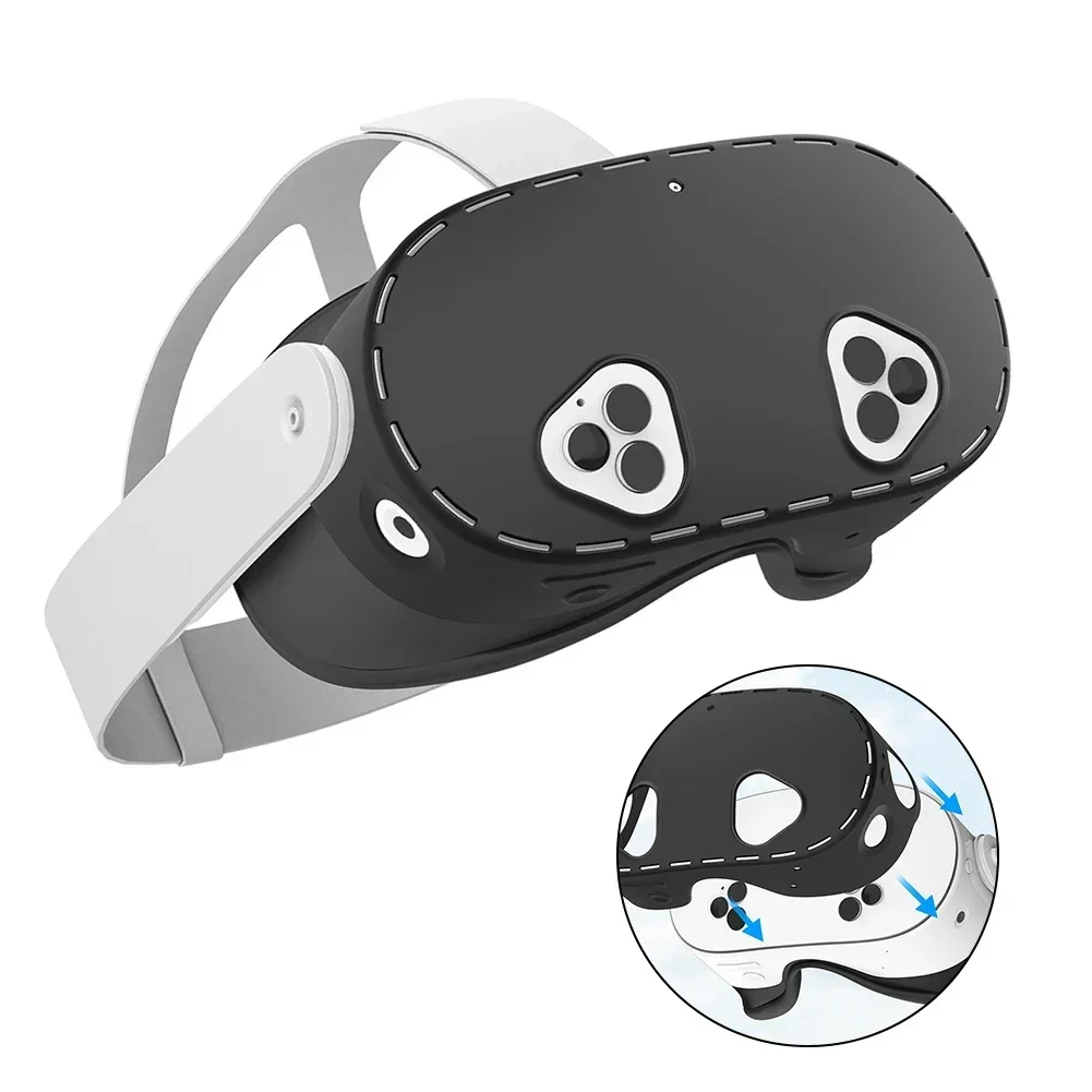 

Для Meta для Quest 3S Совместимые силиконовые чехлы обеспечивают надежду защиту с улучшенной ручкой во время игры