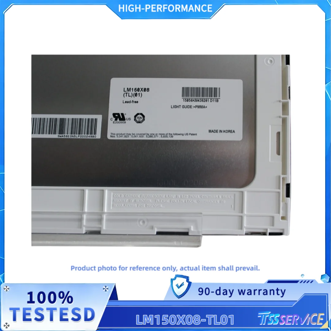LM150X08-TL01 15.0 inch  TFT LCD with 1024*768 Resolution for industrial display applications