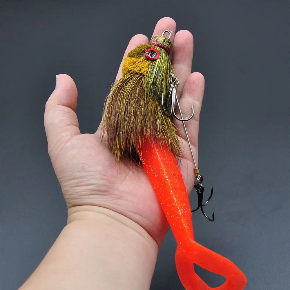 22cm 35g Deep-sea Mouse Simulation Lure Simulation Design Bionic Material Bionic Deer Hair Lure Deer Hair Texture