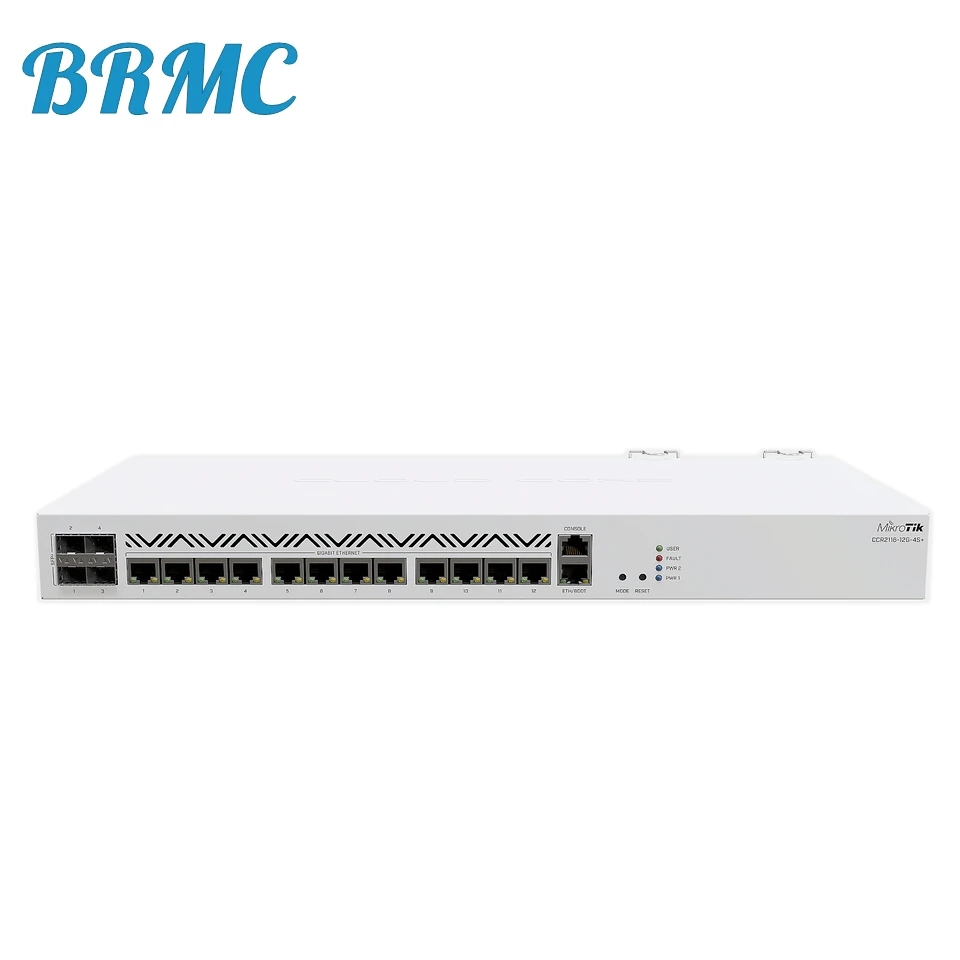 CCR2116-12G-4S+ Wireless 16-core ARM Cloud Core 4 SFP+ ports 13 10/100/1000 Ethernet ports Enterprise Router