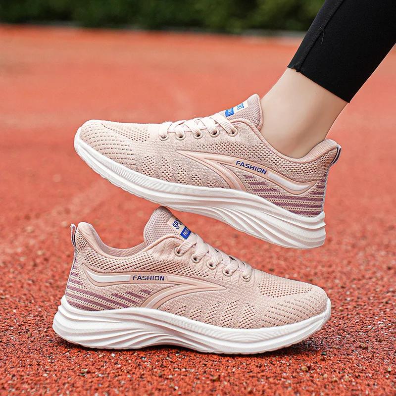 Tenis Feminino 2025 Women Vulcanized Shoes Air Mesh Light Soft Sneakers Female Flats Platform Lace Up Casual Shoes Basket Femme