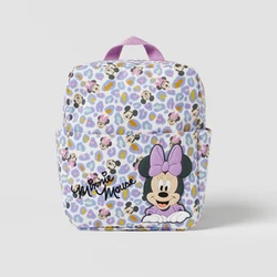 Disney Minnie Mouse Backpack Children's Backpack Multifunctional Cartoon Kindergarten School Bag Accessory Bags Cartoon Printed