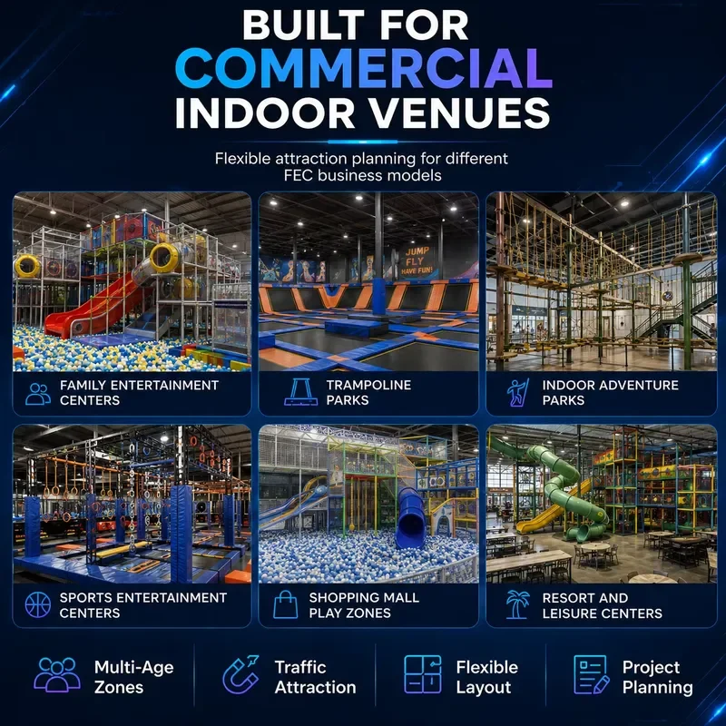 Commercial Indoor Adventure Maze Playground with Slides Tunnels Soft Play Structure Custom Layout for FEC EN1176