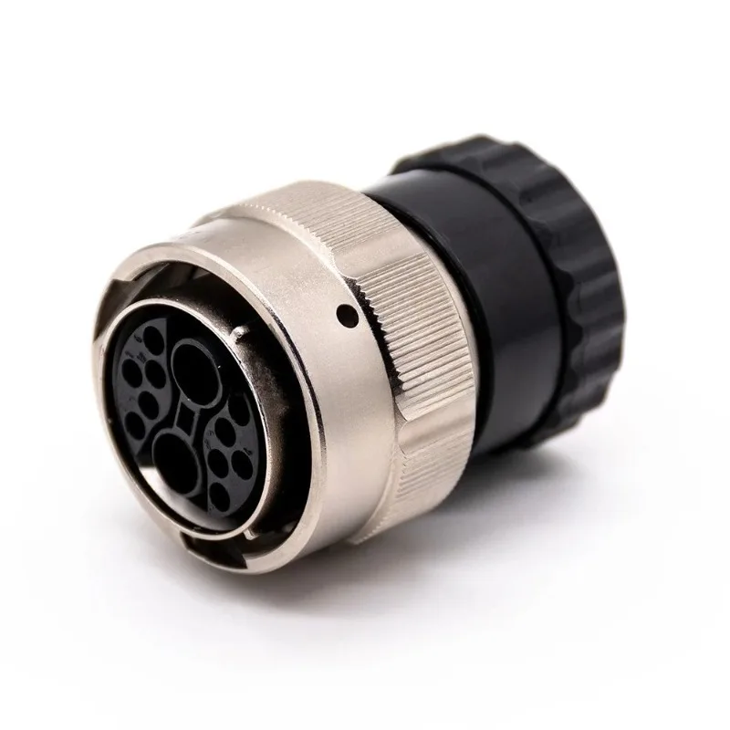 Metal  Water Proof  Stock 19 Pin Female Panel Mount Connector Chasis Plug Socket