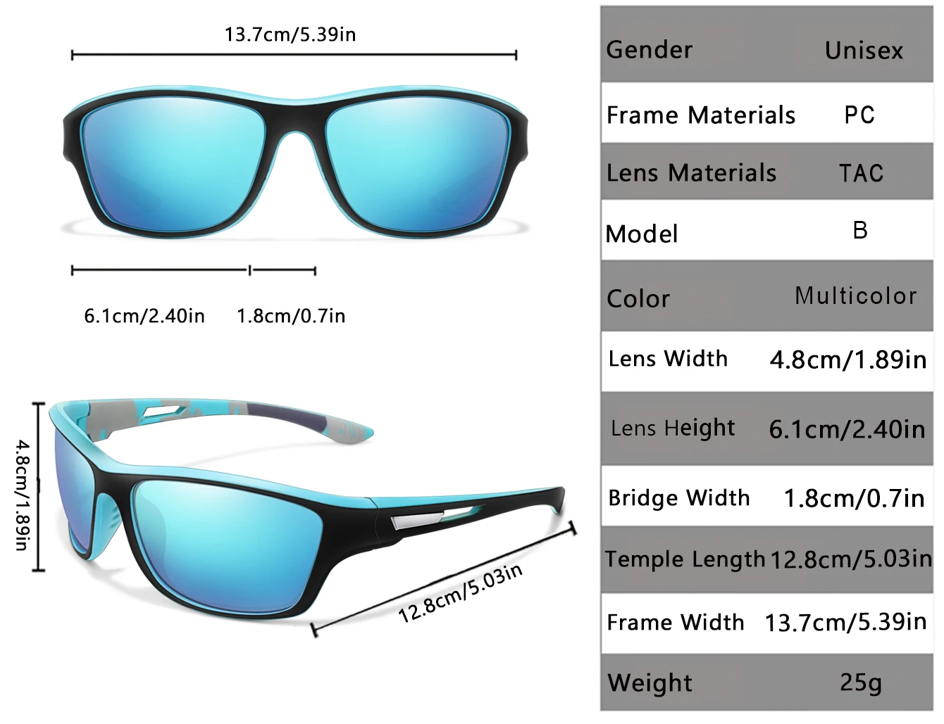 Polarisierte Angeln Sonnenbrille Weiblich Männlich Outdoor Sport Fahren Wandern Brille Straße Radfahren Anti-glare UV400 Brillen – Detail 3