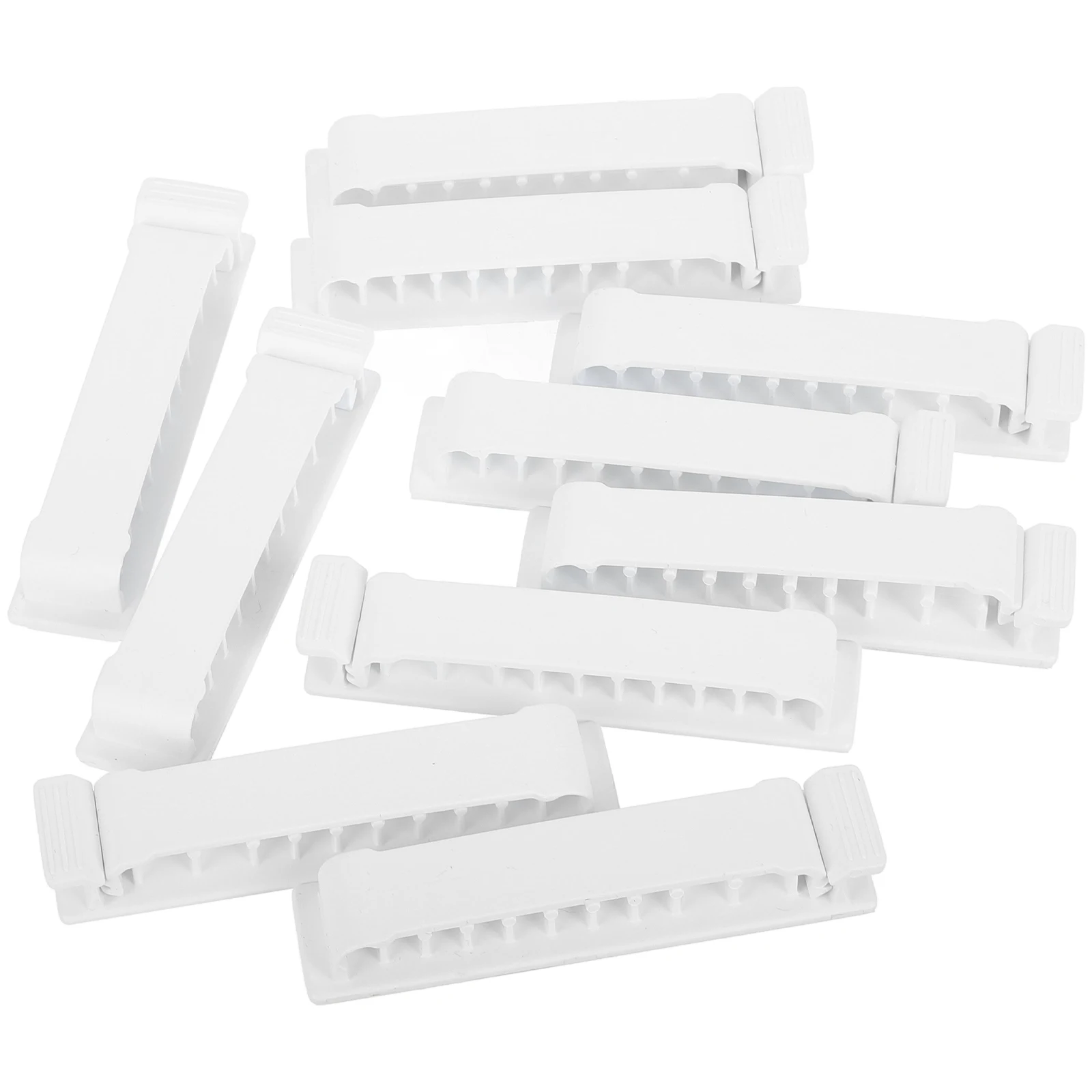 

10pcs Selfadhesive Clips White Desk Cord Holders Wire Management Charging Cord Holders For Cables ganizer Small Ties