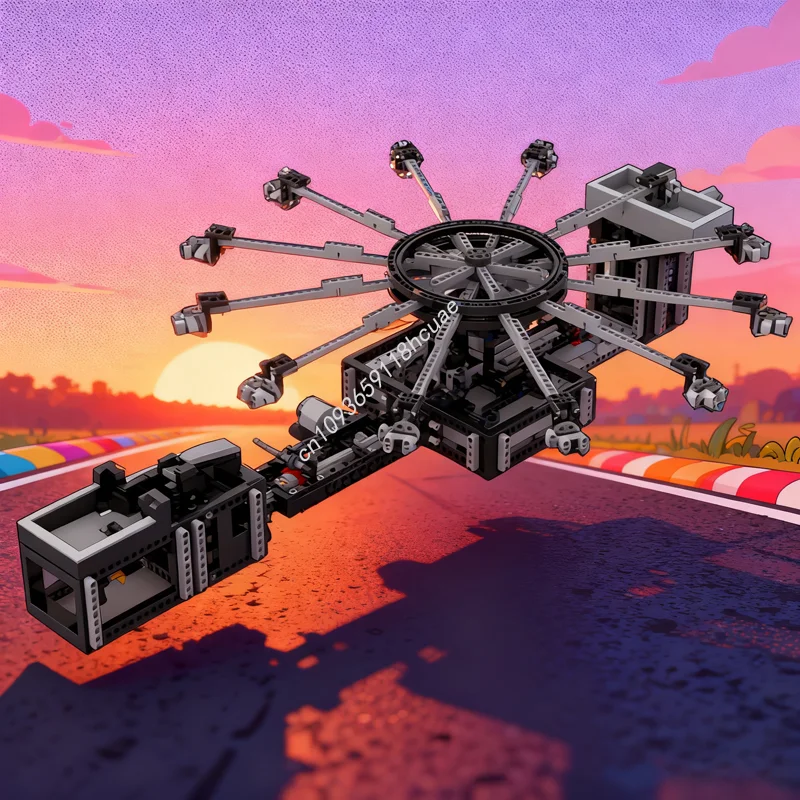 

1369pcs MOC Merry Go Round Technical Model Building Blocks Architecture Toys Assemble Idea Christmas Gift Brick Kids Birthday