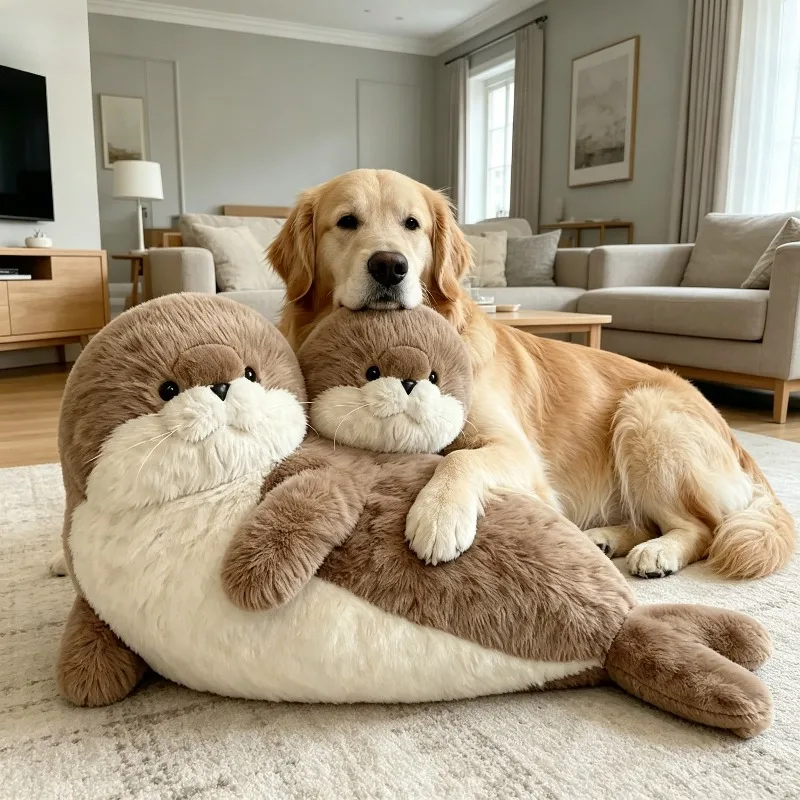 

Little Seal Plush Toy, Soft and Cute Seal Pillow, Marine Animal Plush Toy, Adorable Plush Toy Suitable for Dogs of All Sizes to Play with