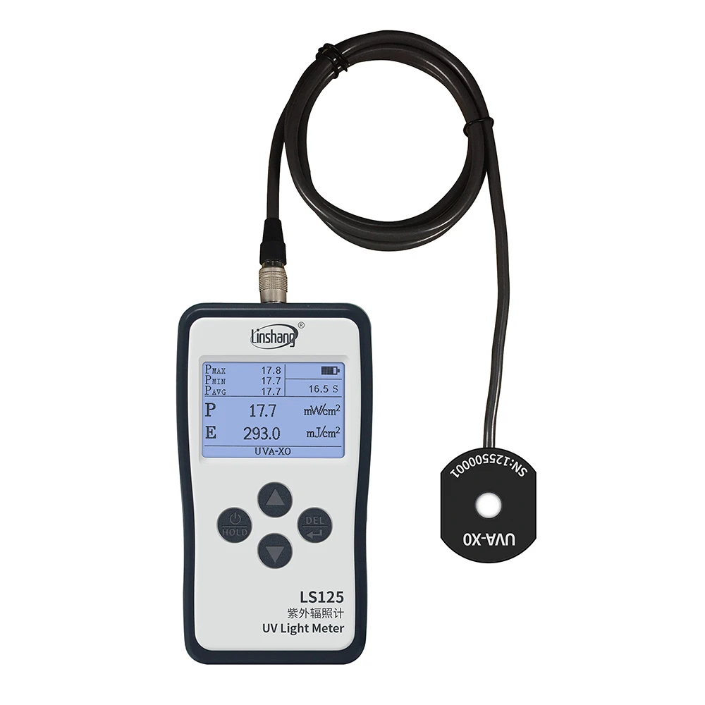 Linshang LS125 digital uva/uvb light level meter uv light meter uva & uvb light measure tester uv sensor