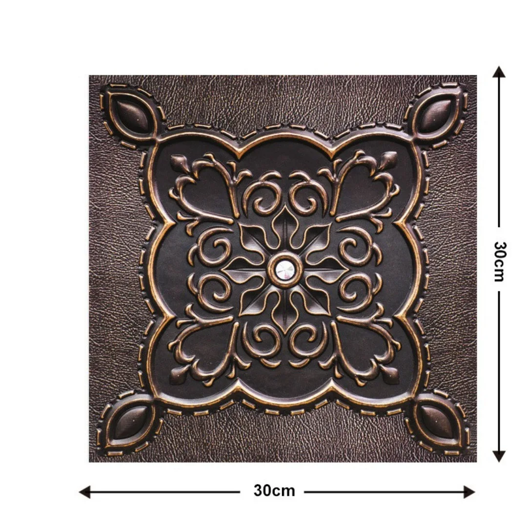 30x30cm 10 Sheets DIY 3D Wall Panels Foam Self-Adhesive for Wainscoting Living Room Home Improvement Enthusiast