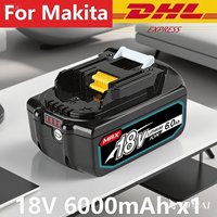 6.0Ah New  Rechargeable Li-ion Battery For Makita 18V 6000mAh Power Tools with LED Replacement BL1860B BL1860 BL1850