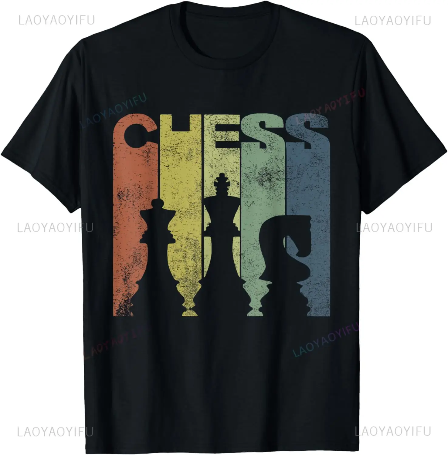 Vintage chess Birthday gift Chess Player Kids Boys Girls T-shirt Fun printed shirt Casual stylish top