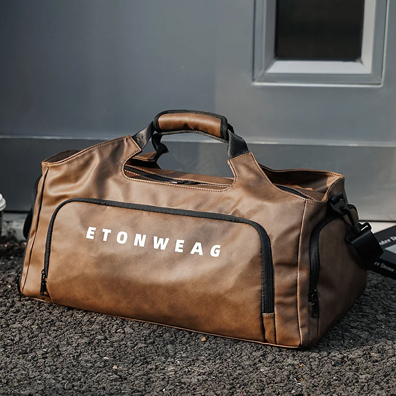 Bolsos de diseño a la moda, bolso de mano de viaje para hombre, bolso de equipaje de gran capacidad para hombre, bolso de hombro tipo bandolera