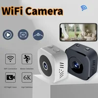 Caméra de sécurité miniature Lenovo 4K Full HD WiFi avec audio bidirectionnel, détection de mouvement, vision nocturne infrarouge 5
