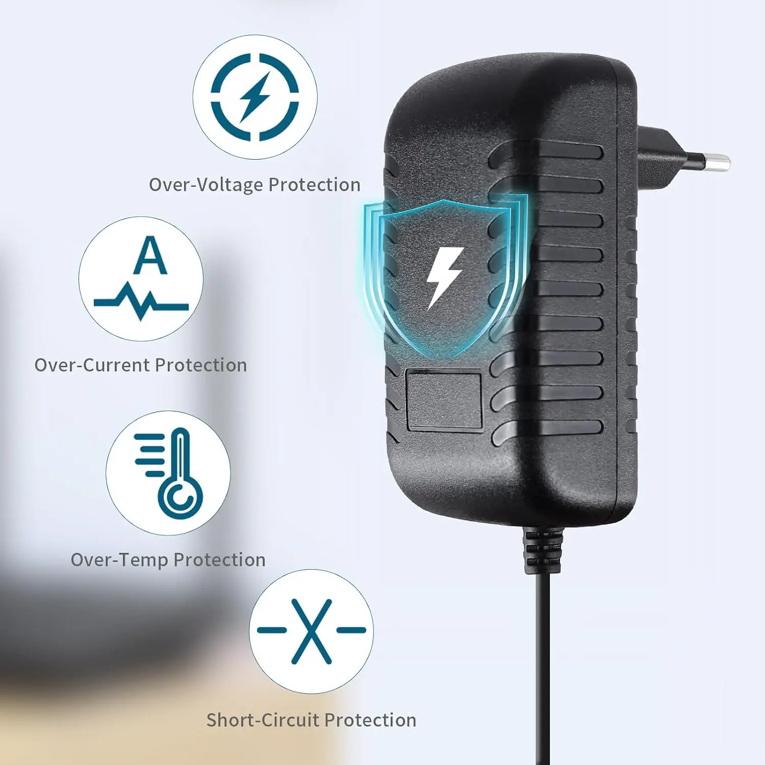 DC 12V 3A Power Adapter 36W Switching Power Supply AC 100-240V 5.5x2.1mm Charger for LED Strip CCTV Camera Monitor