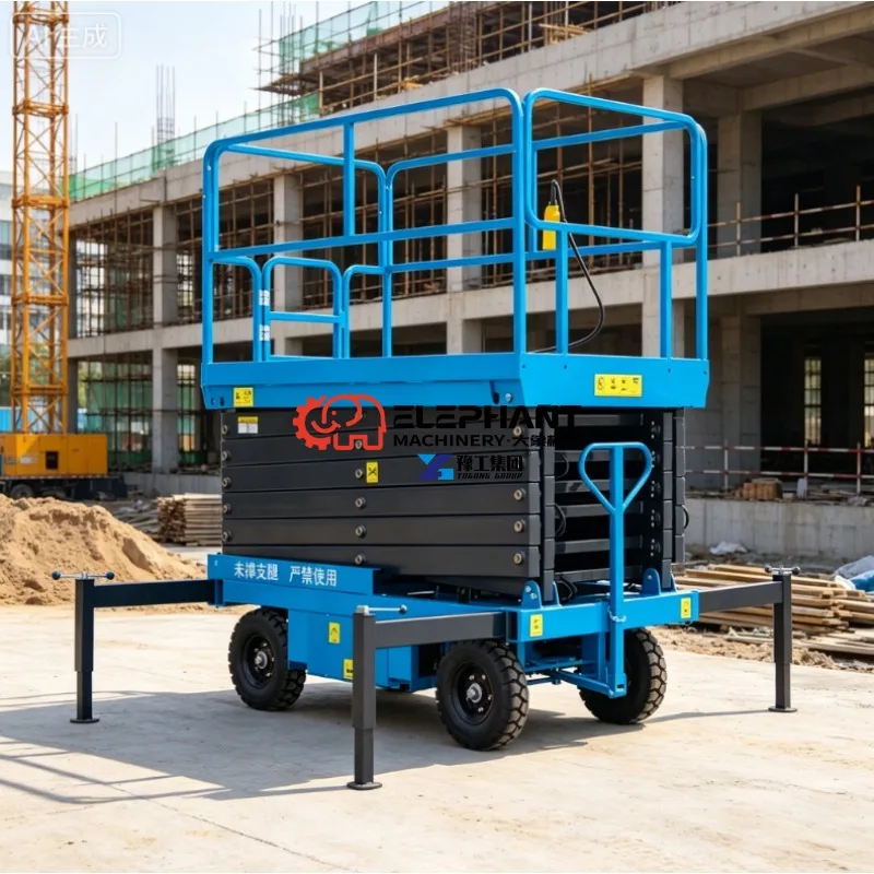 Customizable Electric Self-propelled Mobile Scissor Lift Durable Battery Aerial Lift Table Compact Vertical Access Equipment