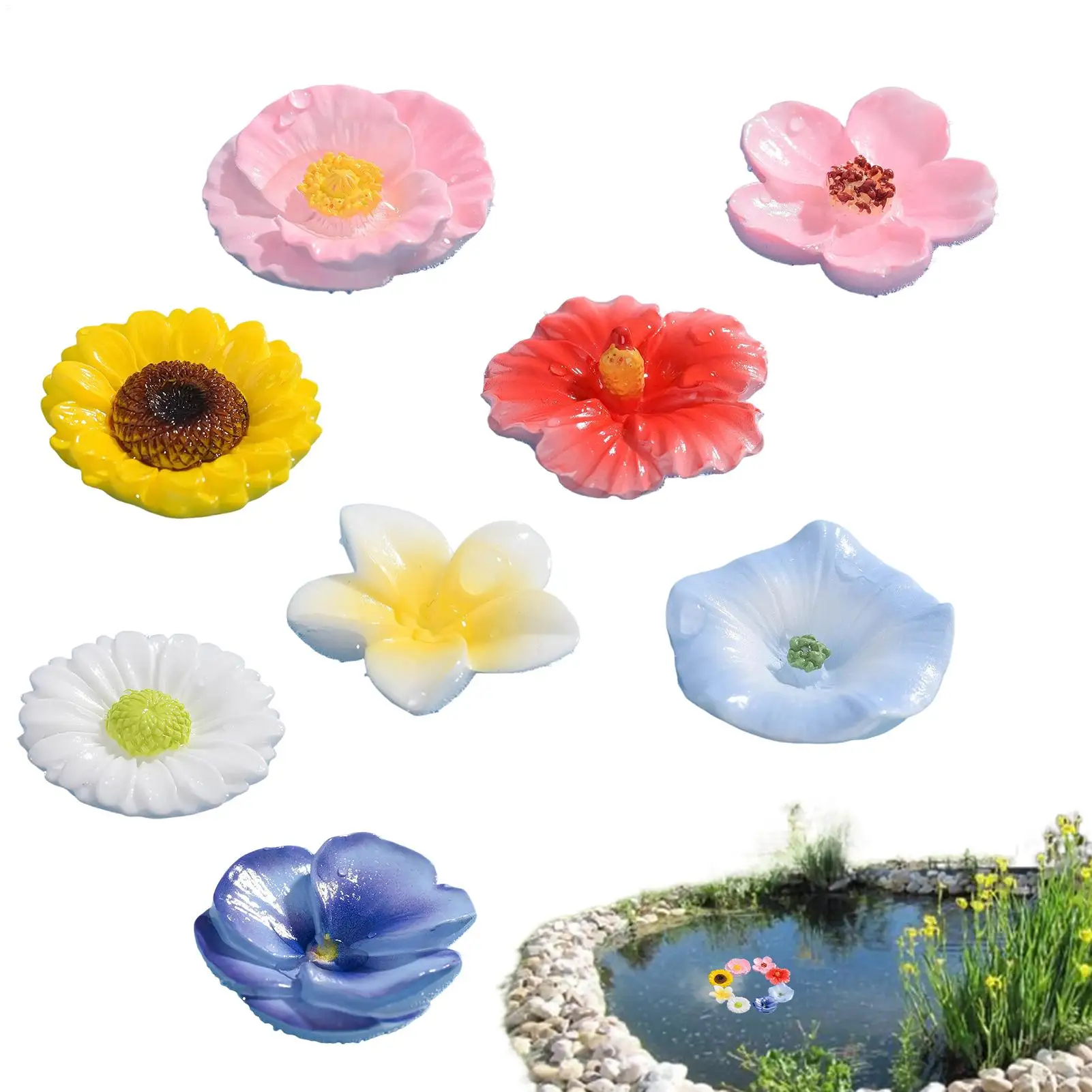 Floating Bee Island 8Pcs Bee Watering Station Garden Outdoor Butterfly Feeder Insect Watering Bee Ladder Outdoor Yard Decoration